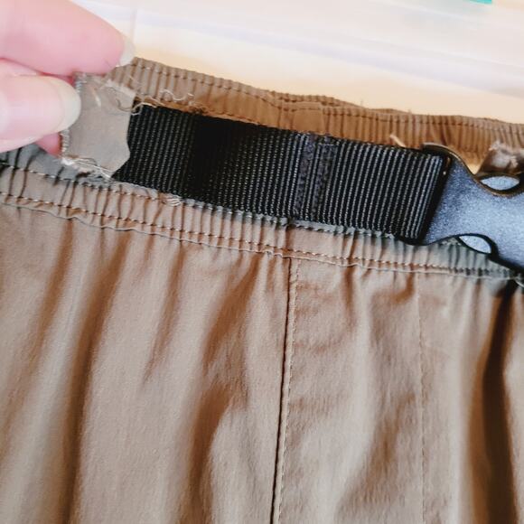 Jack and Jones womens khaki green belted cargo utility pants Size XS - Picture 9 of 16